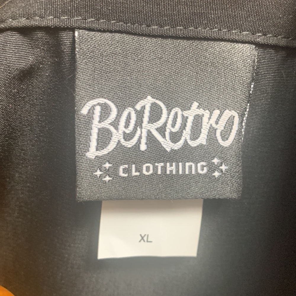 BeRetro Cigar Embroidered Mens Style Button Down Bowling Shirt - NWOT - Picture 12 of 13